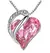 Heart Shaped Geometric Birthstone Necklace na internet