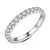 Half inlaid moissanite diamond ring na internet