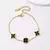 Light Luxury Four-Leaf Clover Bracelet na internet
