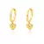 Brinco Love Shine – Coração de Zircônia Dourado - comprar online