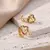 Brinco Love Shine – Coração de Zircônia Dourado - comprar online