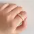 Anéis de noivado clássicos de zircônia cúbica baguete para mulheres luxo 18K - comprar online