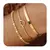 3 Pulseiras Douradas Folheadas a Ouro – Delicadas, Elegantes e Ajustáveis na internet