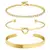 Imagem do 3 Pulseiras Douradas Folheadas a Ouro – Delicadas, Elegantes e Ajustáveis