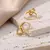 Brinco Love Shine – Coração de Zircônia Dourado - loja online