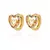 Brinco Love Shine – Coração de Zircônia Dourado - Kamylla Joias