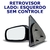 Retrovisor Gol Saveiro Parati G3 G4 1999 a 2008 2P Fixo LE - comprar online