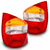 Lanterna Traseira Palio G2 2001 2002 2003 Fire Tricolor Aba Verm - comprar online