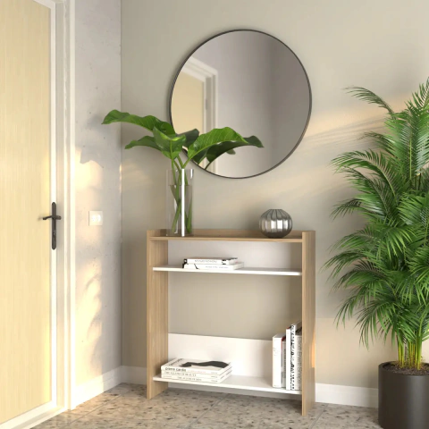 Mueble Recibidor Moderno Minimalista Compacto Para Hall