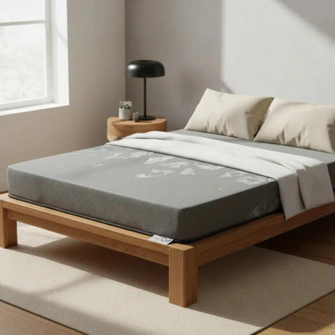 Colchon En Caja P/cama 160cm Gray Roll 80kg Confort Firme