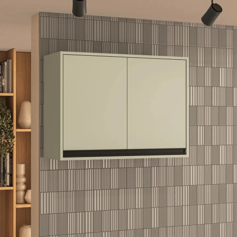 Modulo Alacena Cocina 80cm 2ptas Organizador Multifuncion