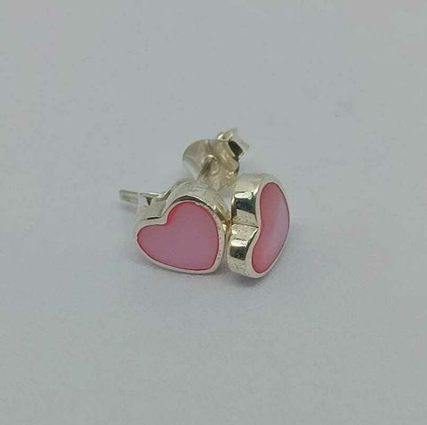 Brinco Pedra Natural Rosa