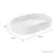 CUBA OVAL DE APOIO 60CM-BRANCO - AB Concept