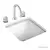 CUBA EMBUTIR QUADRADA 350MM - BRANCO - comprar online