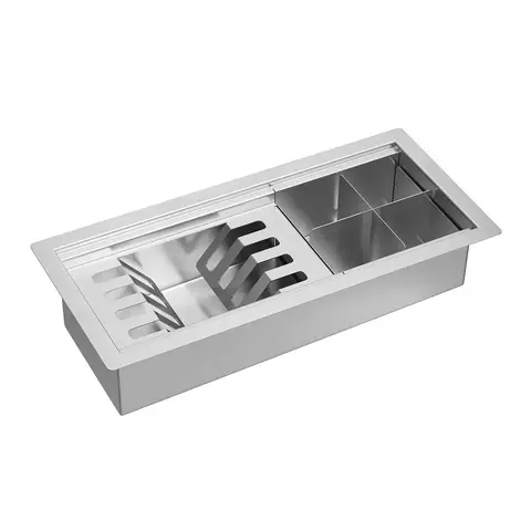 CALHA ORGANIZADORA DE COZINHA 45CM - INX