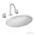 CUBA EMBUTIR UNIV OVAL 400X300MM-BRANCO - comprar online