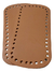 2 Fundos Bolsa Couro Legitimo Crochê Macramê 22,8cmx11,4cm - comprar online