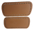 2 Fundos Bolsa Couro Legitimo Crochê Macramê 22,8cmx11,4cm - Adornai
