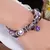Pulseira Luxo encantadora com pedras e strass na internet
