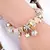 Pulseira Luxo encantadora com pedras e strass - TB So' Aqui