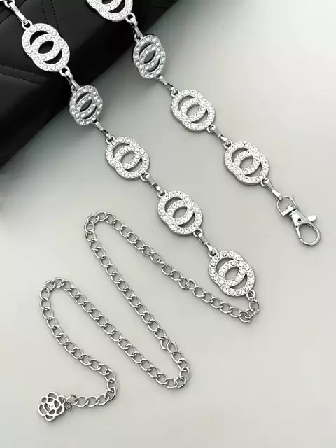 Cinto Feminino Corrente com Strass Neia