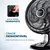 Ventilador de Mesa 8 Pas Mondial Super Power VTX-40-8P Super Power 220V - TB So' Aqui