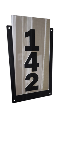 Placa Vertical de Número Residencial – Estilo moderno e alta durabilidade! na internet
