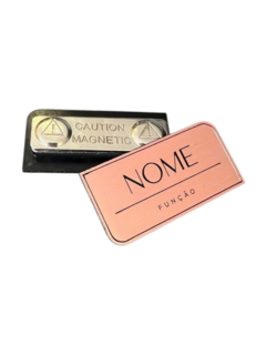 Broche Magnético Acrílico Aço Escovado - comprar online