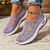 Tênis feminino respirável sapatos casuais verão sola macia sapatos ortopédicos leve deslizamento em sapato de caminhada antiderrapante sapatos planos