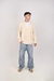 CARDIGAN SPUN CRUDO - comprar online