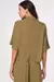 CAMISA EM VISCOSE VERDE ESCURO na internet