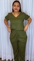 BLUSA COM LINHO MANGA CURTA E ALETA - comprar online