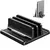 Suporte Vertical Ajustável para Laptop com Slot Duplo – Doca Compacta e Ajustável p/ MacBook, HP, Dell e Mais | Organização e Economia de Espaço - CriaPlace