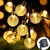 Luzes de Cordão LED Solar com Globo de Cristal – À Prova d’Água