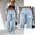 Calça Jeans R$59,90 R$99,99 - R$129,00 -40% Feminina Wide Leg rasgada pantalona - comprar online