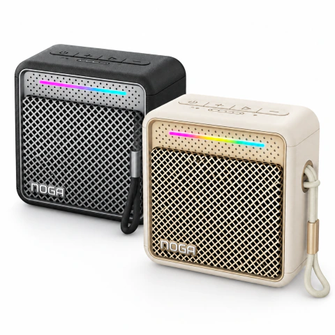 Parlante Bluetooth Portátil Noga NG-BT900 5 W con Luces RGB