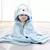 Envolva Seu Bebê em Carinho: Toalha de Banho Super Macia com Design de Bichinhos – Protege, Acalma e Encanta! - comprar online