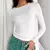 Mulheres manga longa t camisa primavera outono sólido fino ajuste camisas casua - loja online