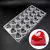 Moldes de chocolate policarbonato formato de coração doces bonbons dia dos nam - loja online