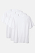 Pack com 3 Camisetas Básica Media Algodão Branco - comprar online