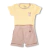 Conjunto Body e Bermuda com Bolso Cachorrinho | Amarelo
