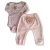Conjunto Body Manga Longa e Calça Ursinhos | Rosa