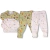 Kit 2 Bodies Manga Longa + 2 Calças Floresta | Off White Verde na internet