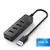 Hub USB 3.0/2.0 de 4 Portas – Expansor de Alta Velocidade Tipo C para Computadores e Acessórios