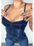 TOP CORSET SNAKE AZUL