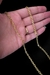 Corrente Cadeado Alongado 2mm Fecho Bomba 5,2g (70cm) - Banhada A Ouro 18k - Robru