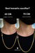Corrente Meia Cana 4mm Fecho Bomba 17,2g(70cm) - Banhada A Ouro 18k - comprar online