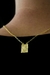 Escapulário Cadeado Alongado São Jorge 70cm - Banhado A Ouro 18k