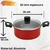Panela Caçarola Enjoy 26cm c/ TP Vidro Antiaderente Cor Vermelho - loja online