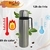 Kit Garrafa Térmica Madri 950 ML 100% Inox Café e Organizador Marmita Térmico 1,5L microondas geladeira Fitness Viagem